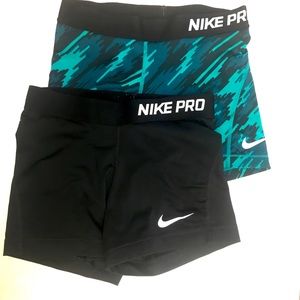 Nike Pro Shorts Bundle - 2 Pair - Small